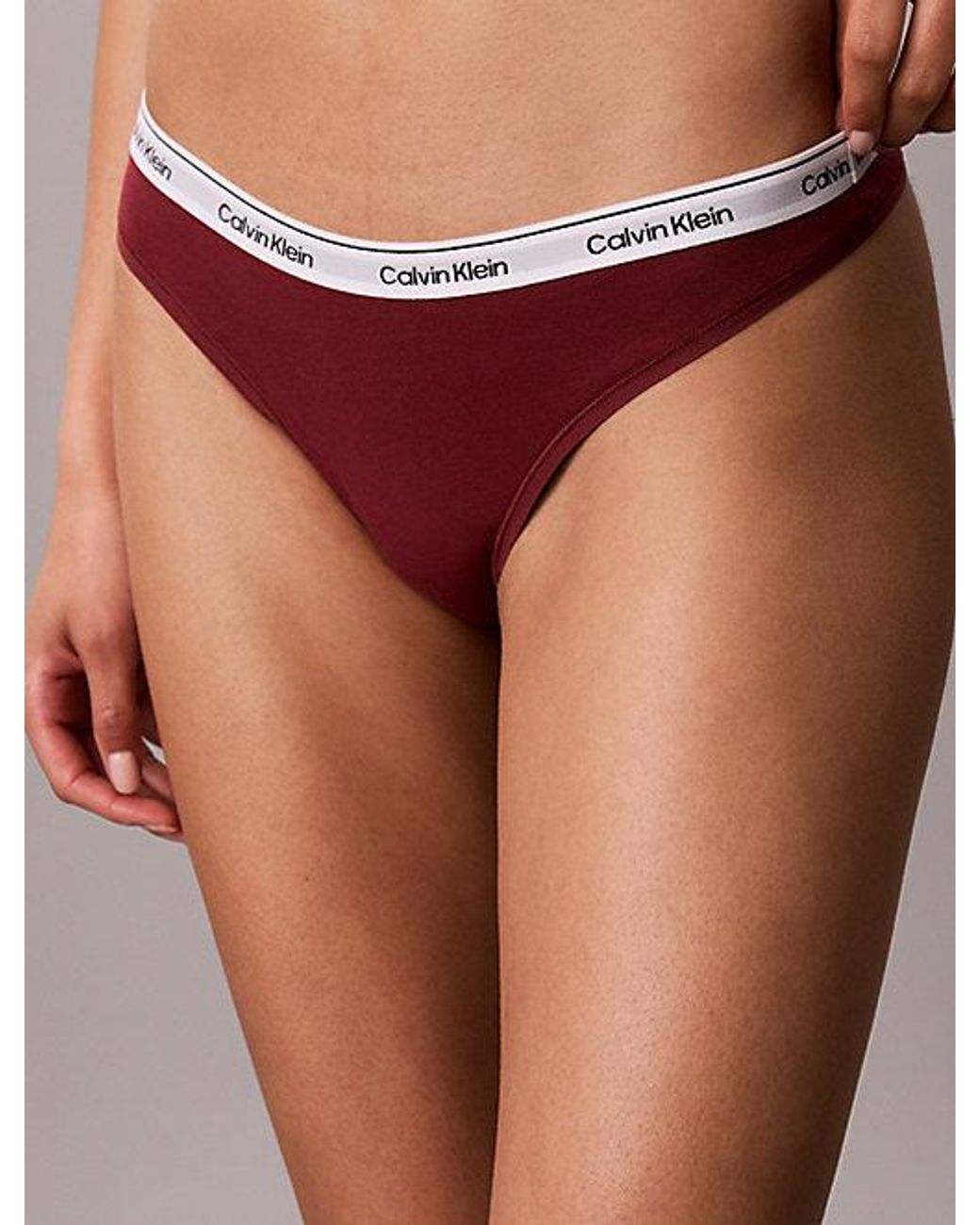 Calvin Klein Gray 3 Pack Low Rise Thongs Icon Logo