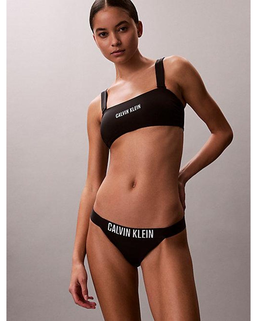 Calvin Klein Brown Brazilian Bikini Bottoms Intense Power