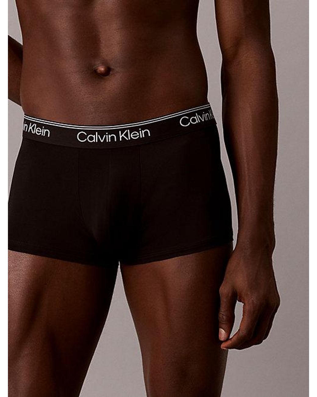 Calvin Klein Black 7 Pack Low Rise Trunks Micro Stretch for men