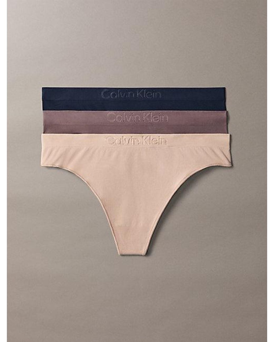 Calvin Klein Brown 3Er-Pack Strings