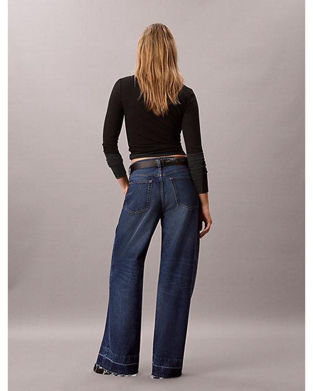 Calvin Klein Blue Jeans Wide Leg Jeans