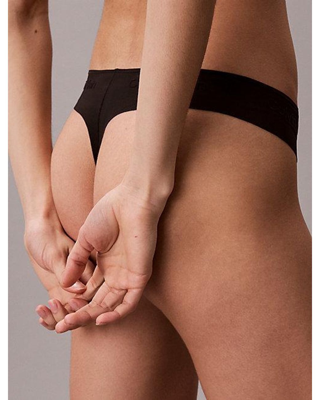 Calvin Klein Brown Thong Invisibles Icon