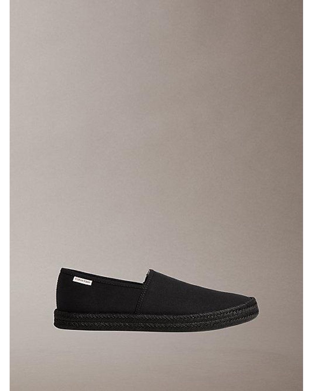 Calvin Klein Gray Javi Cotton Canvas Espadrilles for men