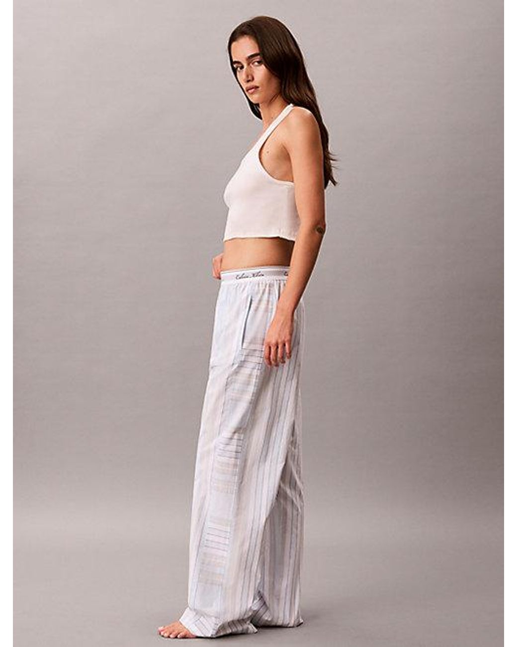 Calvin Klein Pink Pyjama Pants Icon Cotton Poplin