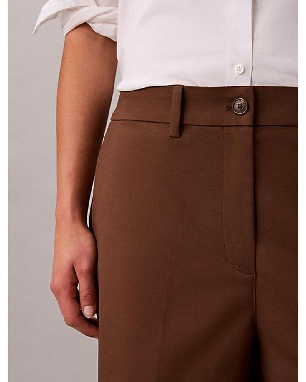 Calvin Klein Multicolor Jeans Wide Leg Chino Trousers
