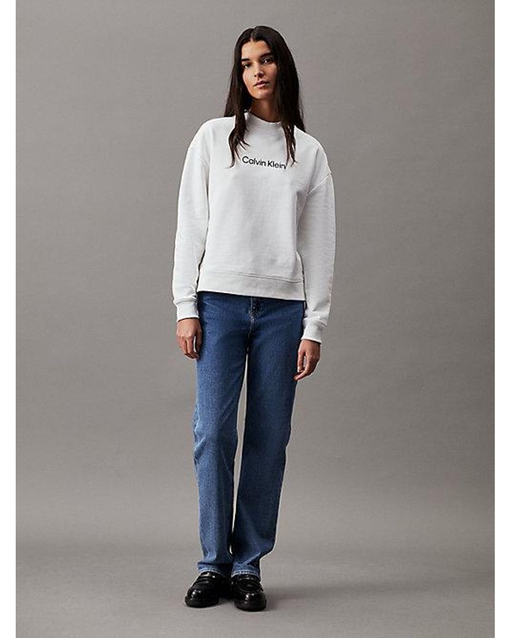 Calvin Klein Gray Logo Sweatshirt