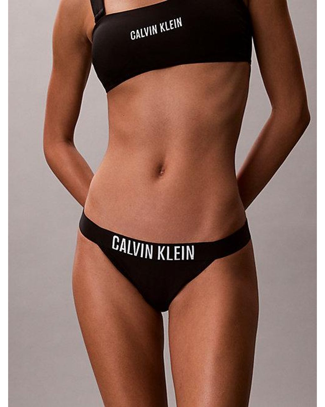 Calvin Klein Brown Brazilian Bikini Bottoms Intense Power