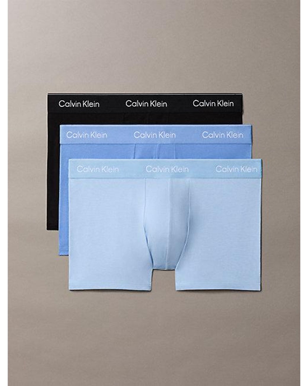 Calvin Klein Blue 3 Pack Trunks for men