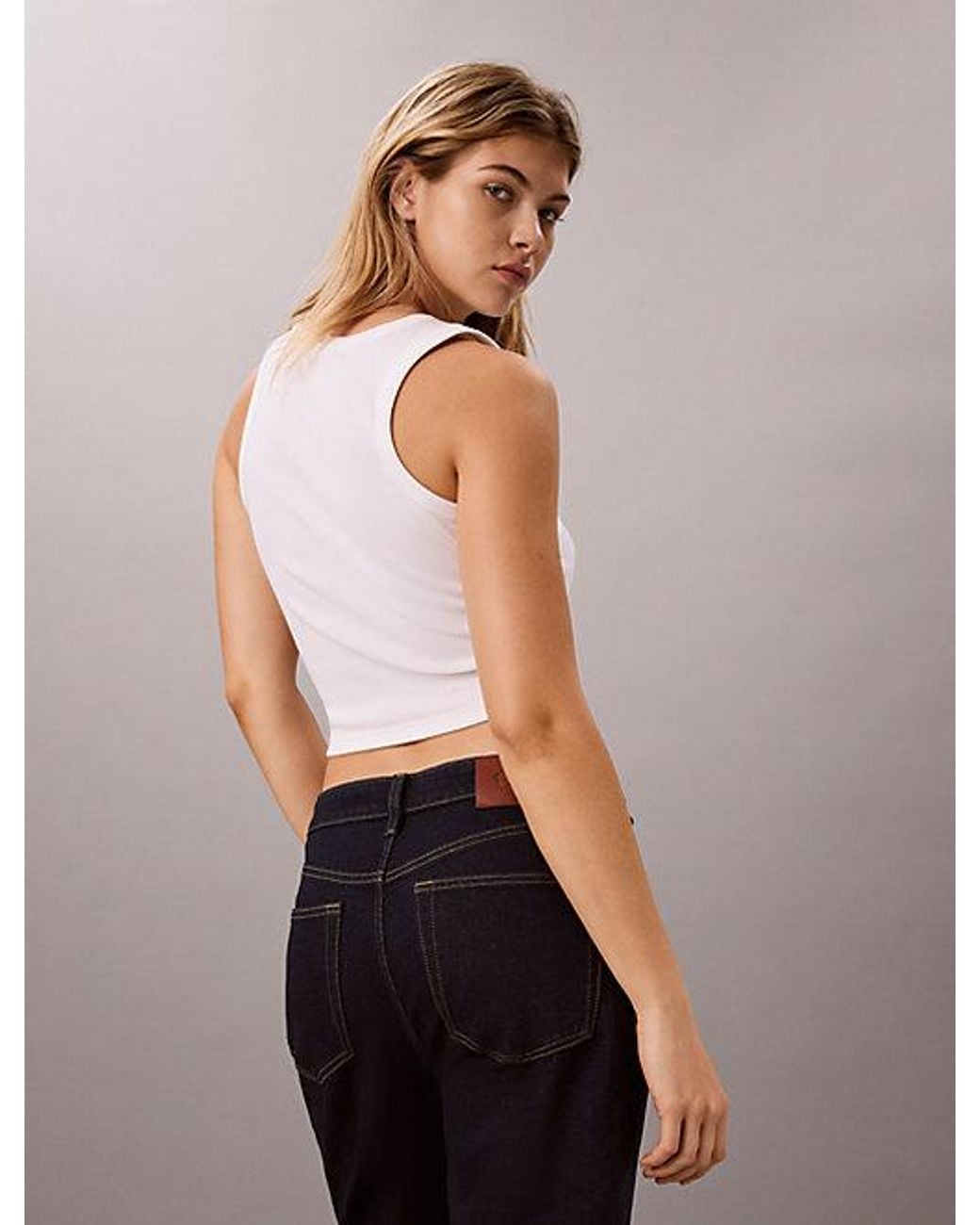 Calvin Klein Multicolor Jeans High Rise Straight Jeans