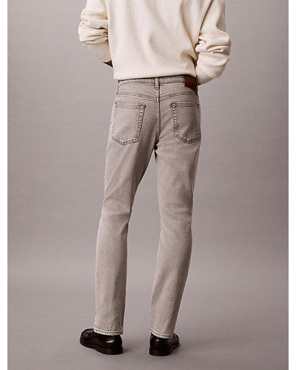 Calvin Klein Gray Jeans Slim Fit Jeans for men