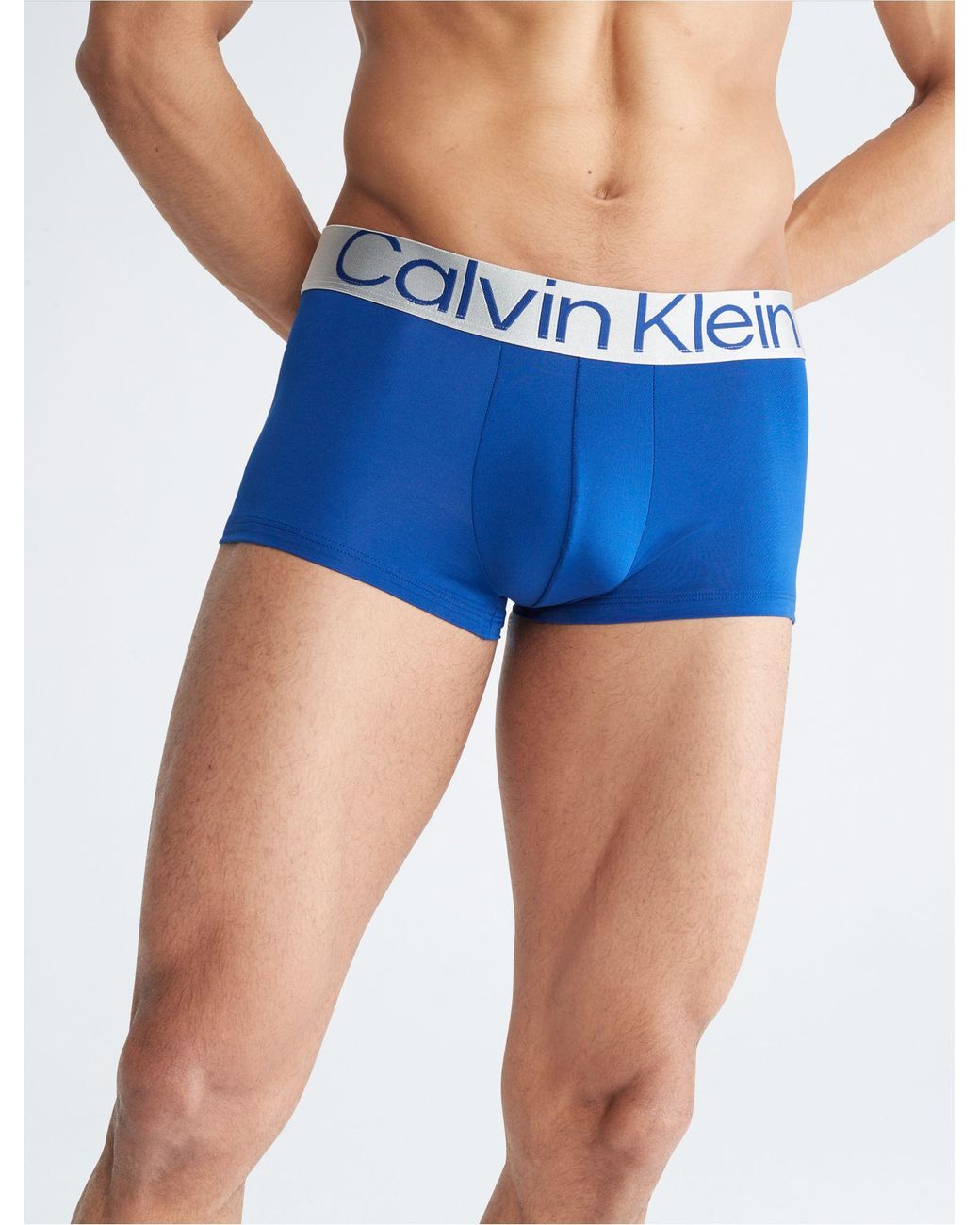 Calvin Klein Reconsidered Steel Micro 3-pack Low Rise Trunk in Blue for Men  | Lyst