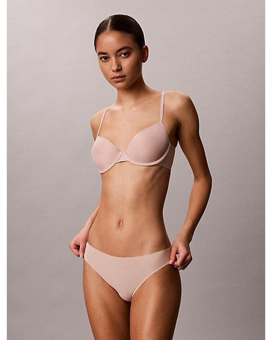 Calvin Klein Natural Lightly Lined Demi Bra Perfectly Fit Ultra Light