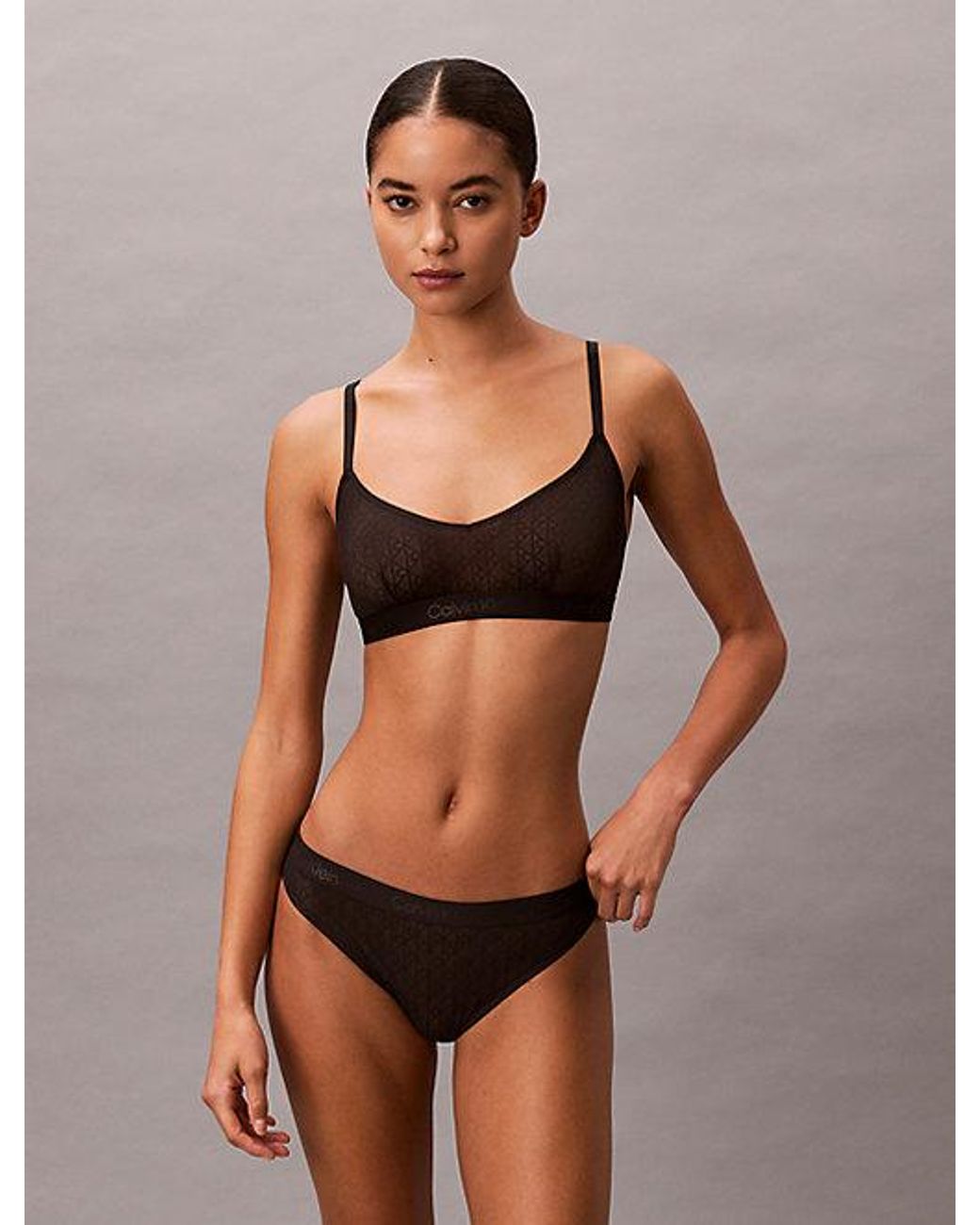 Calvin Klein Bralette in het Black