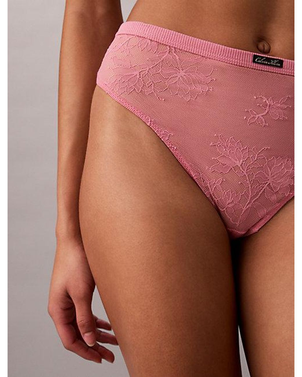 Calvin Klein Multicolor High Leg Thong Eternal Floral Lace