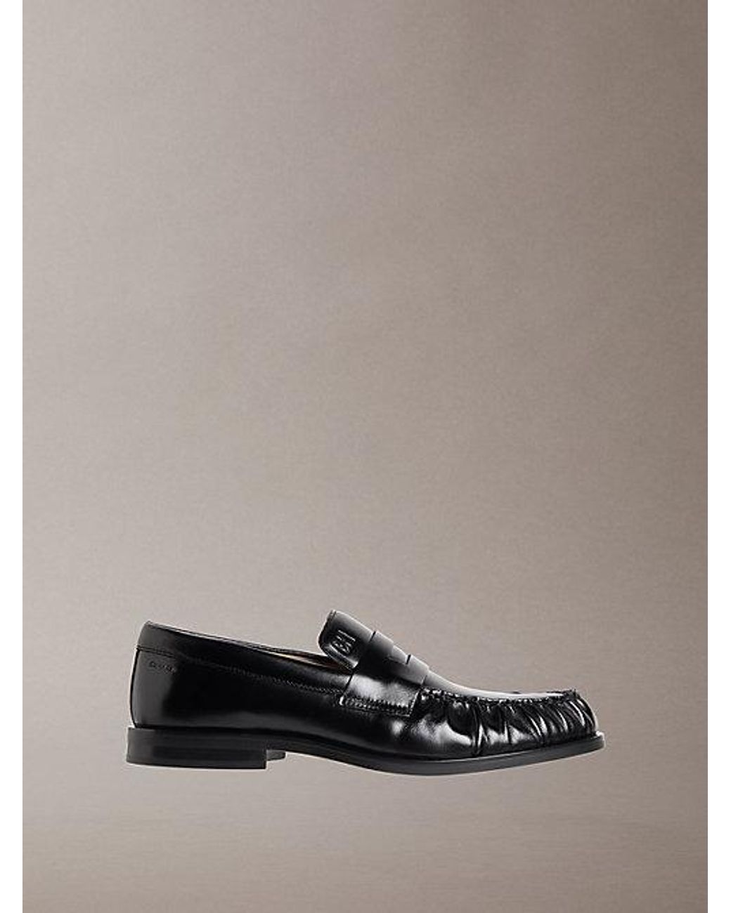 Calvin Klein Multicolor Theo Leather Pleated Penny Loafers for men