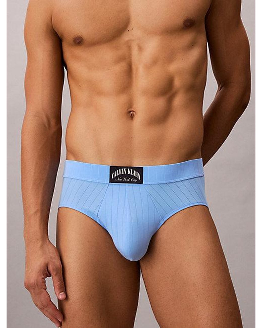 Calvin Klein Blue Briefs Heritage Cotton Stretch for men