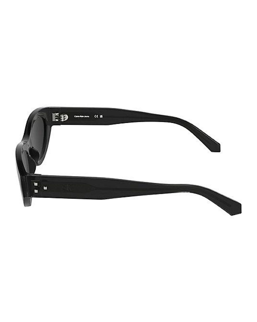 Calvin Klein Black Jeans Oval Sunglasses