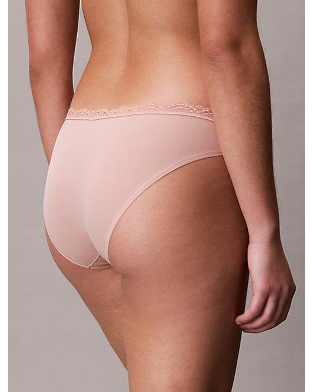 Calvin Klein Multicolor Bikini Briefs Microfibre Stretch With Lace