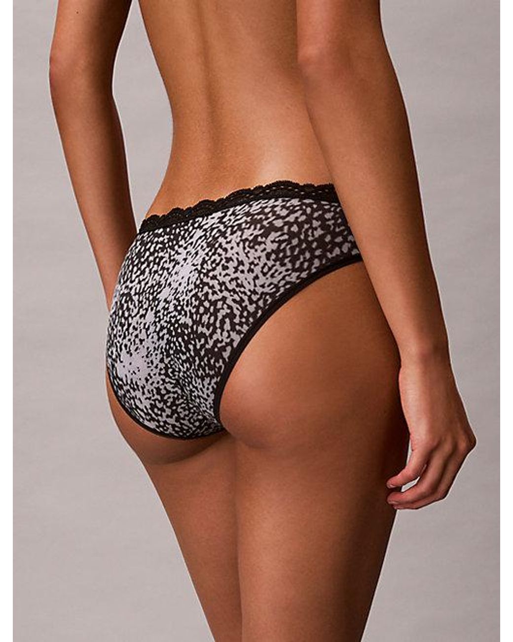 Calvin Klein Multicolor Bikini Briefs Microfibre Stretch With Lace