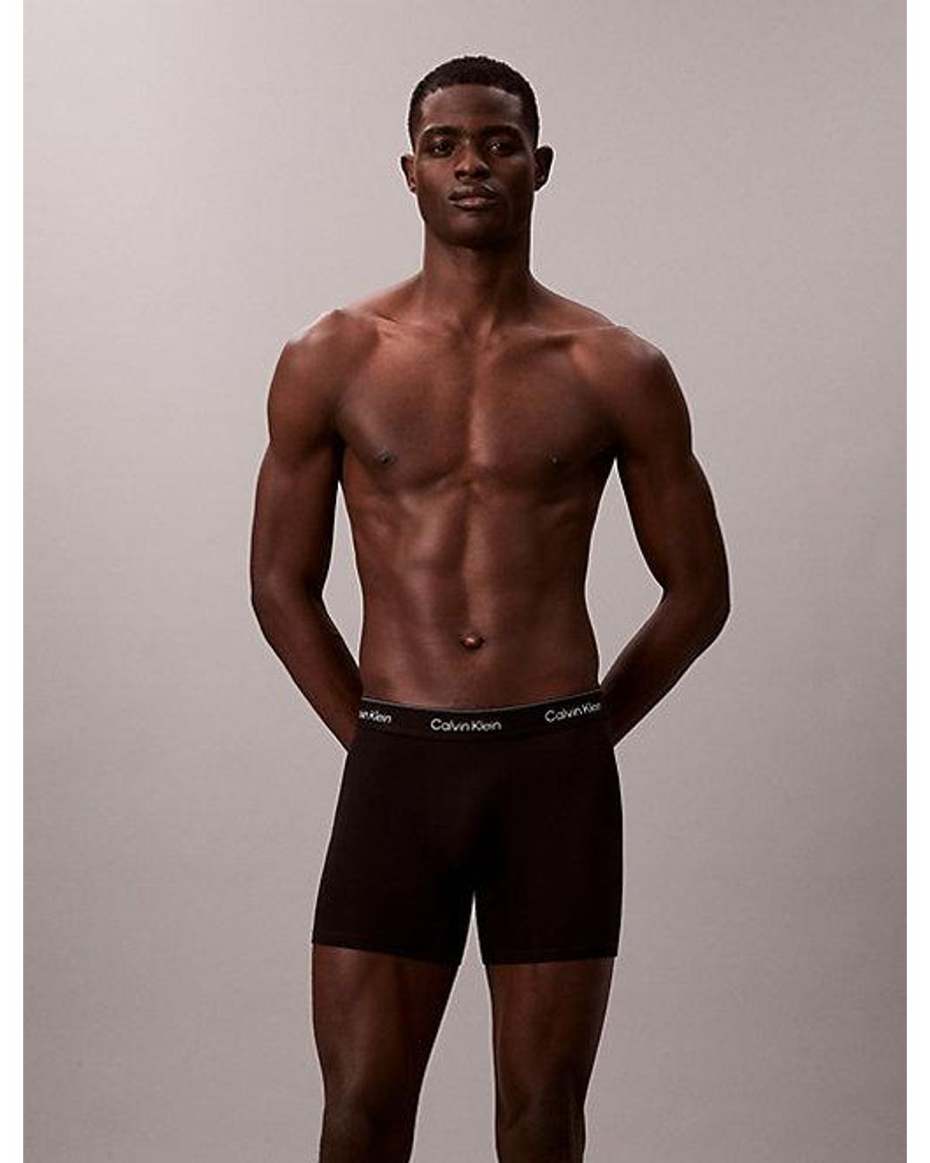 Calvin Klein Black 7 Pack Boxer Briefs for men
