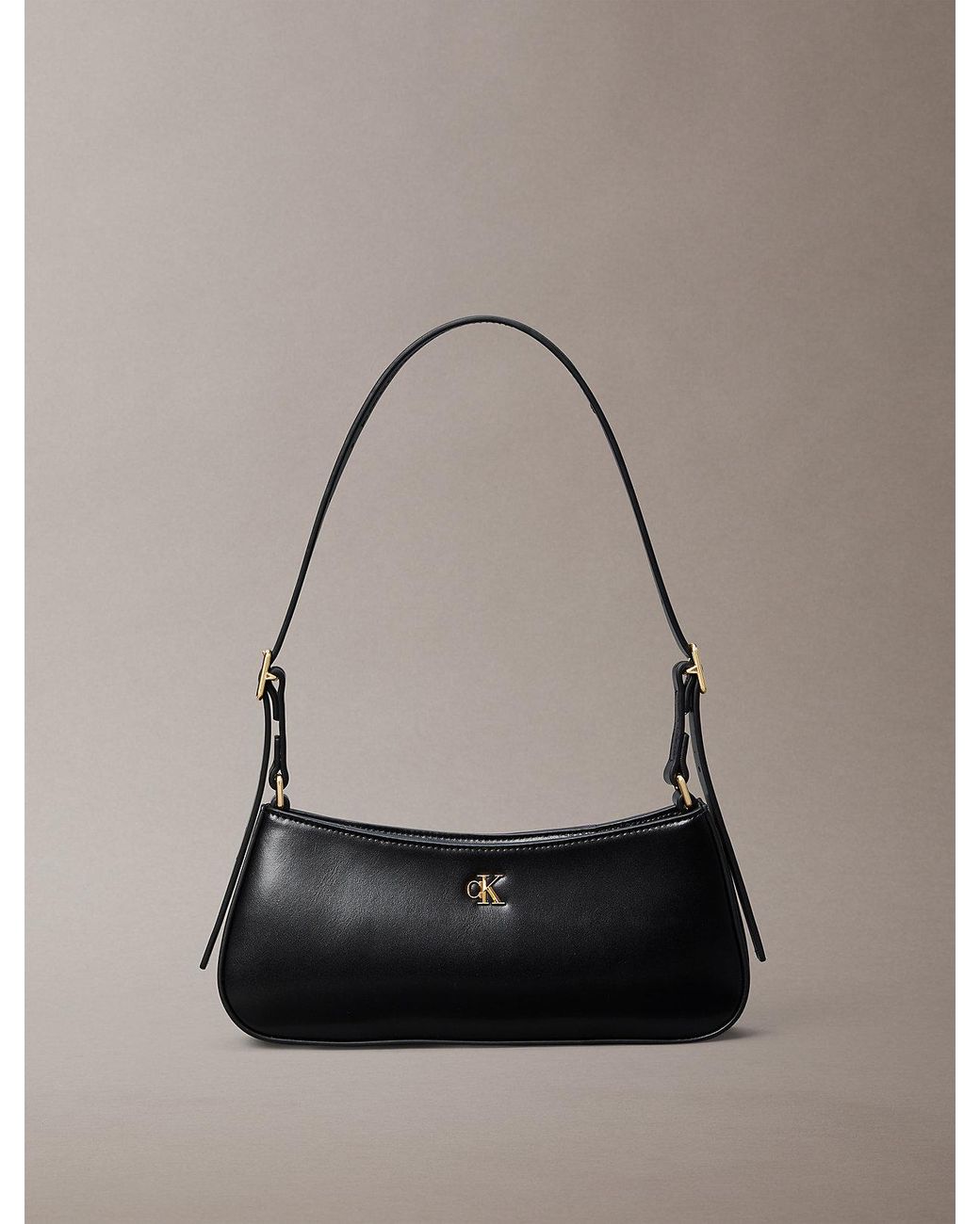 Calvin Klein Monogram Logo Hardware Shoulder Bag | Lyst UK