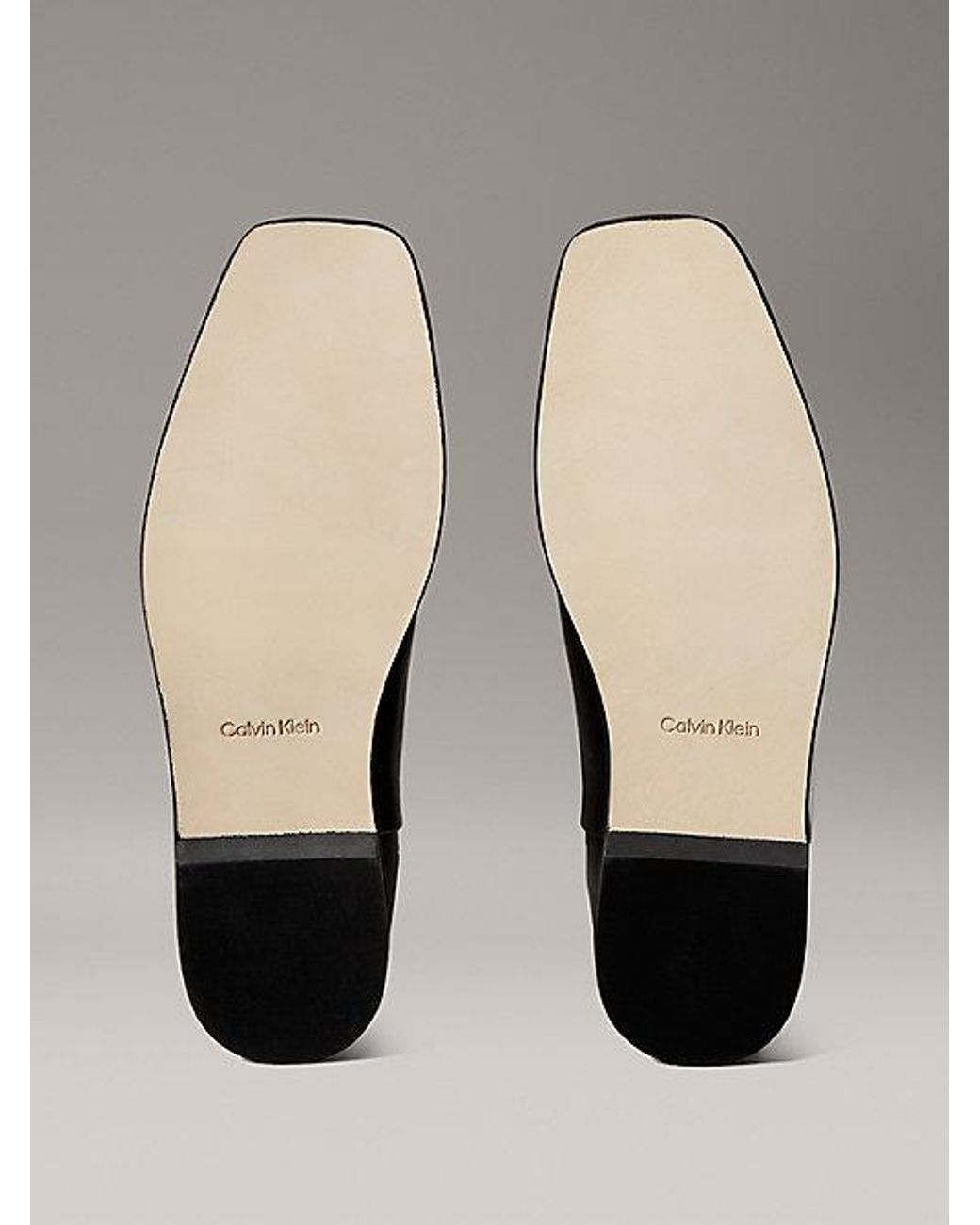 Calvin Klein Black Kniehohe Ankle Boots Aus Nappaleder Mit Quadratischem Zehenbereich Und Reißverschluss