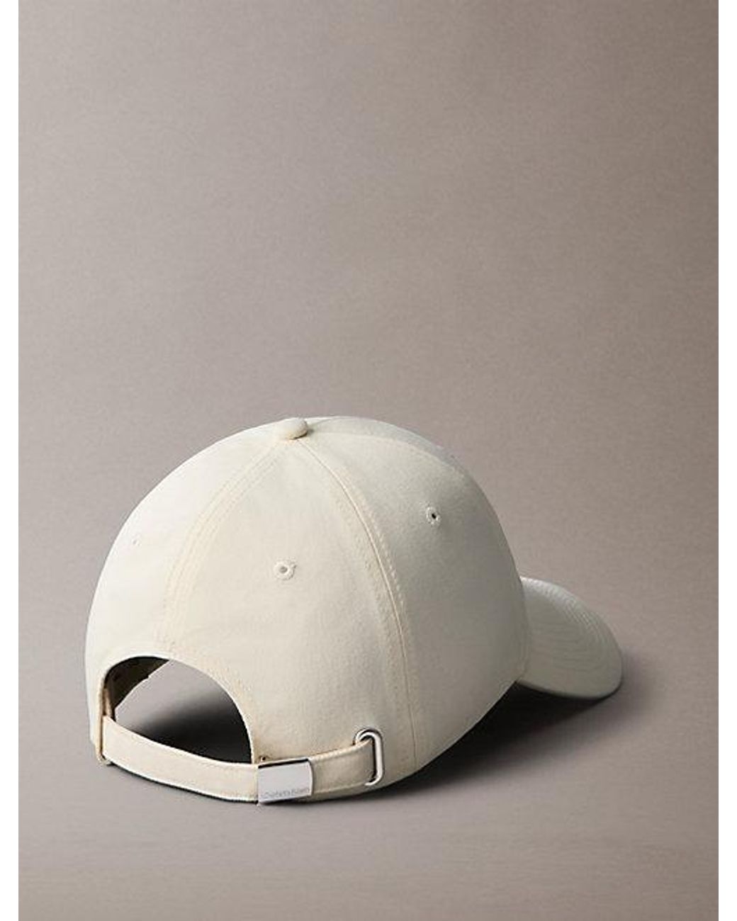 Calvin Klein Natural Varsity Monogram Logo Baseball Cap for men