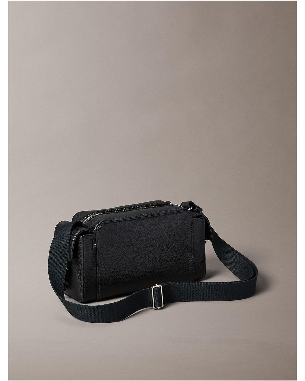 Calvin Klein Gray Bold Pebble Camera Bag for men