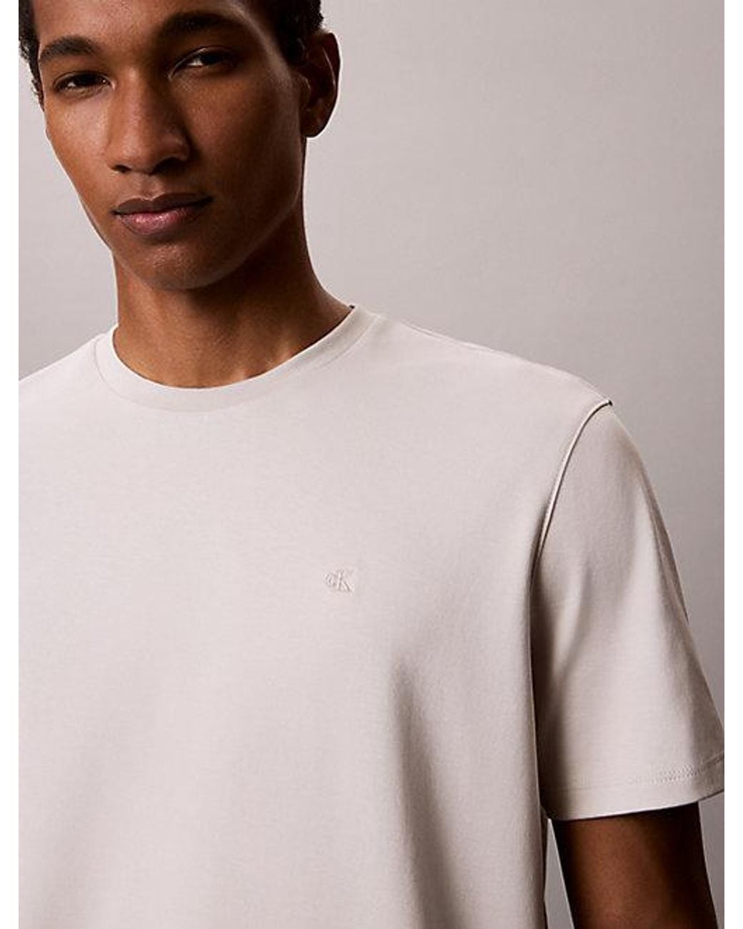 Calvin Klein Pink Supima Cotton T-Shirt for men