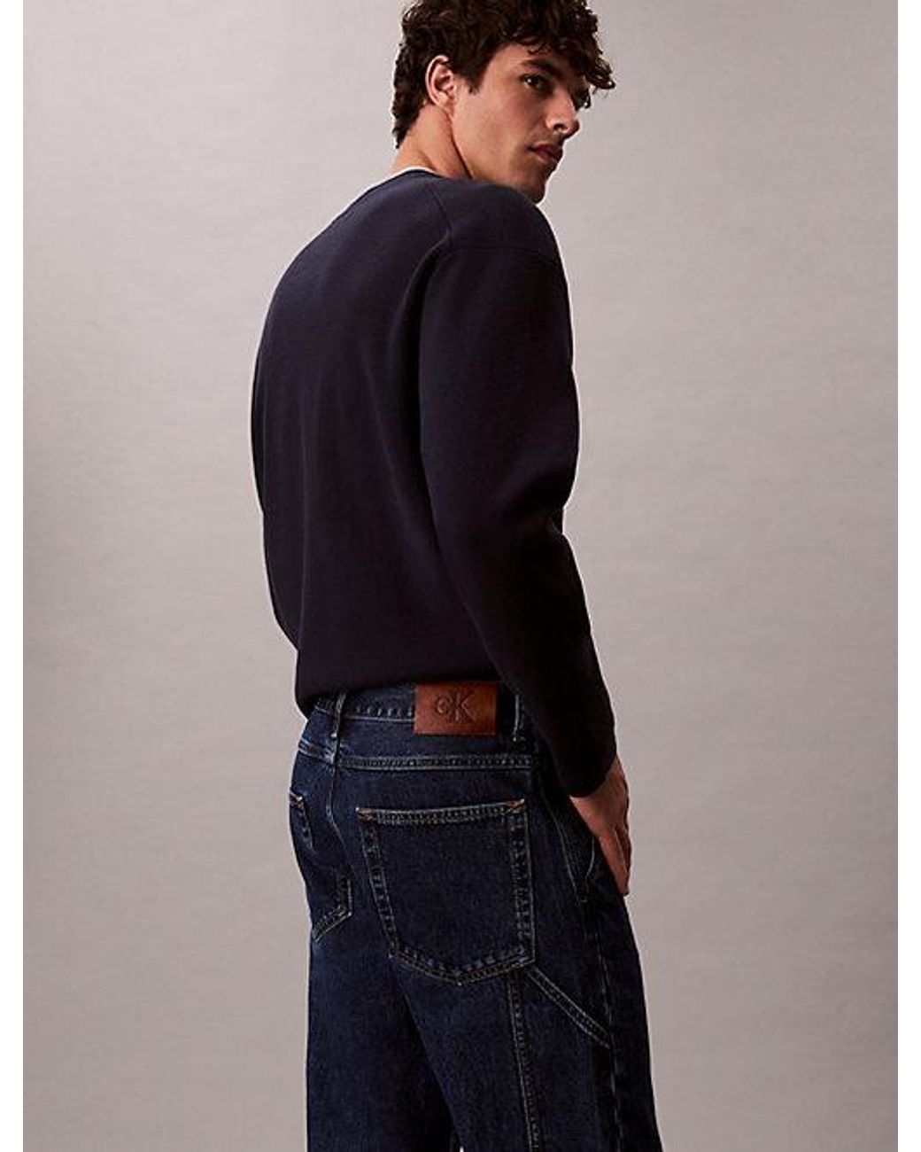 Calvin Klein Blue Jeans Straight Leg Carpenter Jeans for men