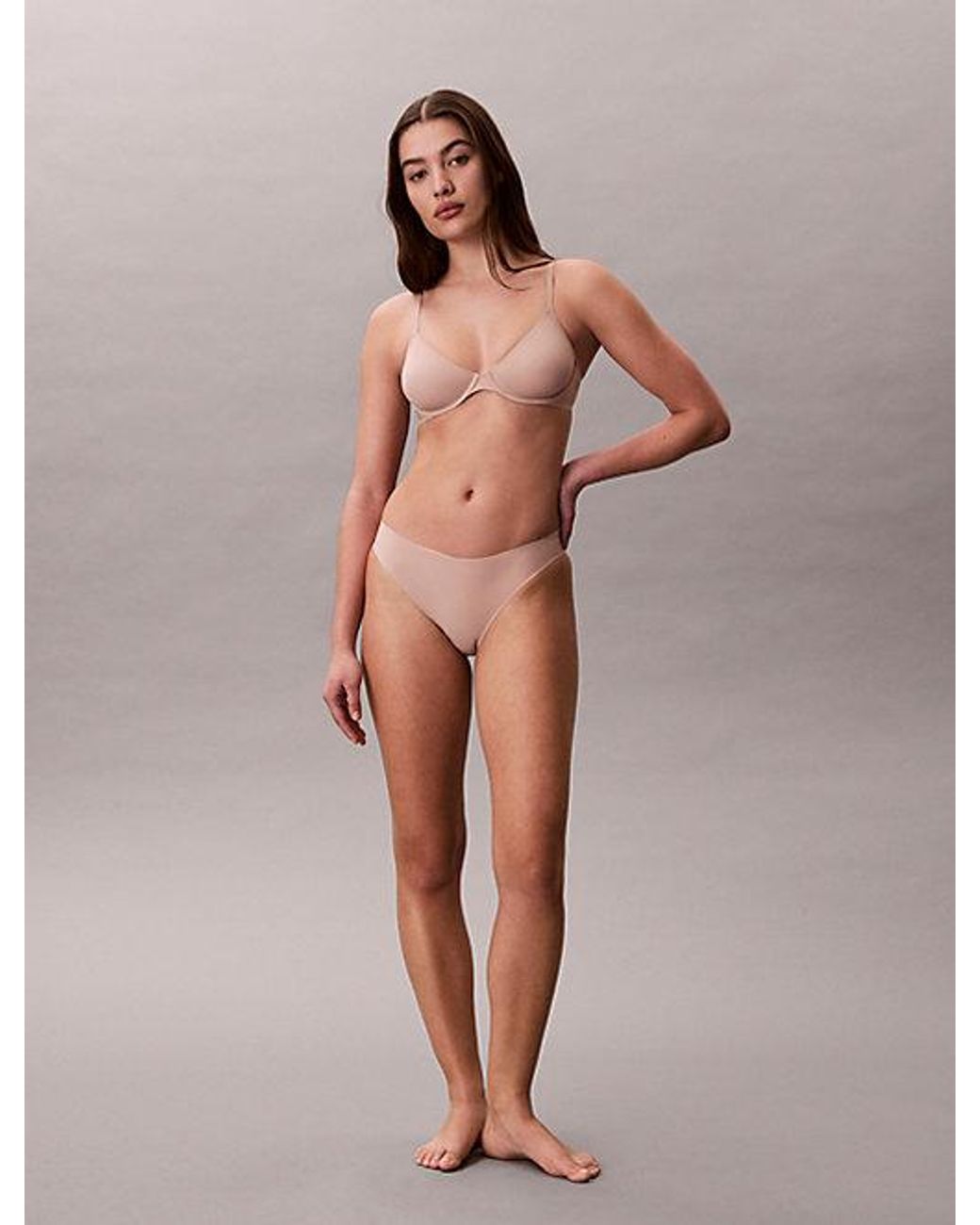 Calvin Klein Natural Unlined Demi Bra Perfectly Fit Ultra Light