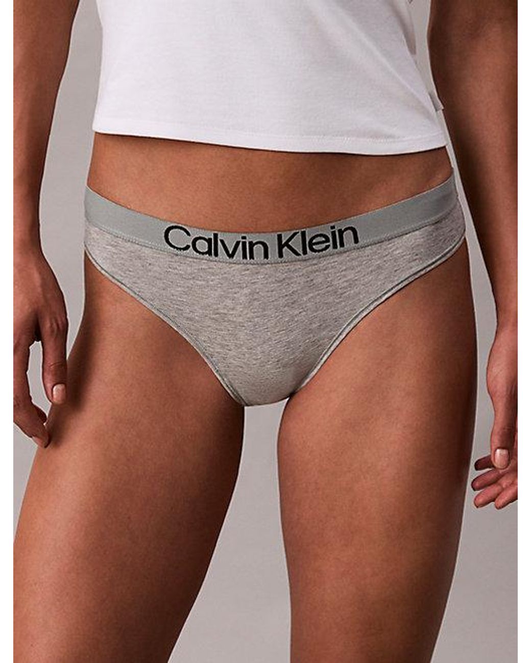 Calvin Klein Maximum Cotton Slips in het White