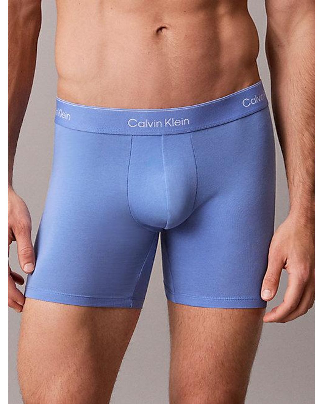 Calvin Klein Blue 3 Pack Boxer Briefs for men
