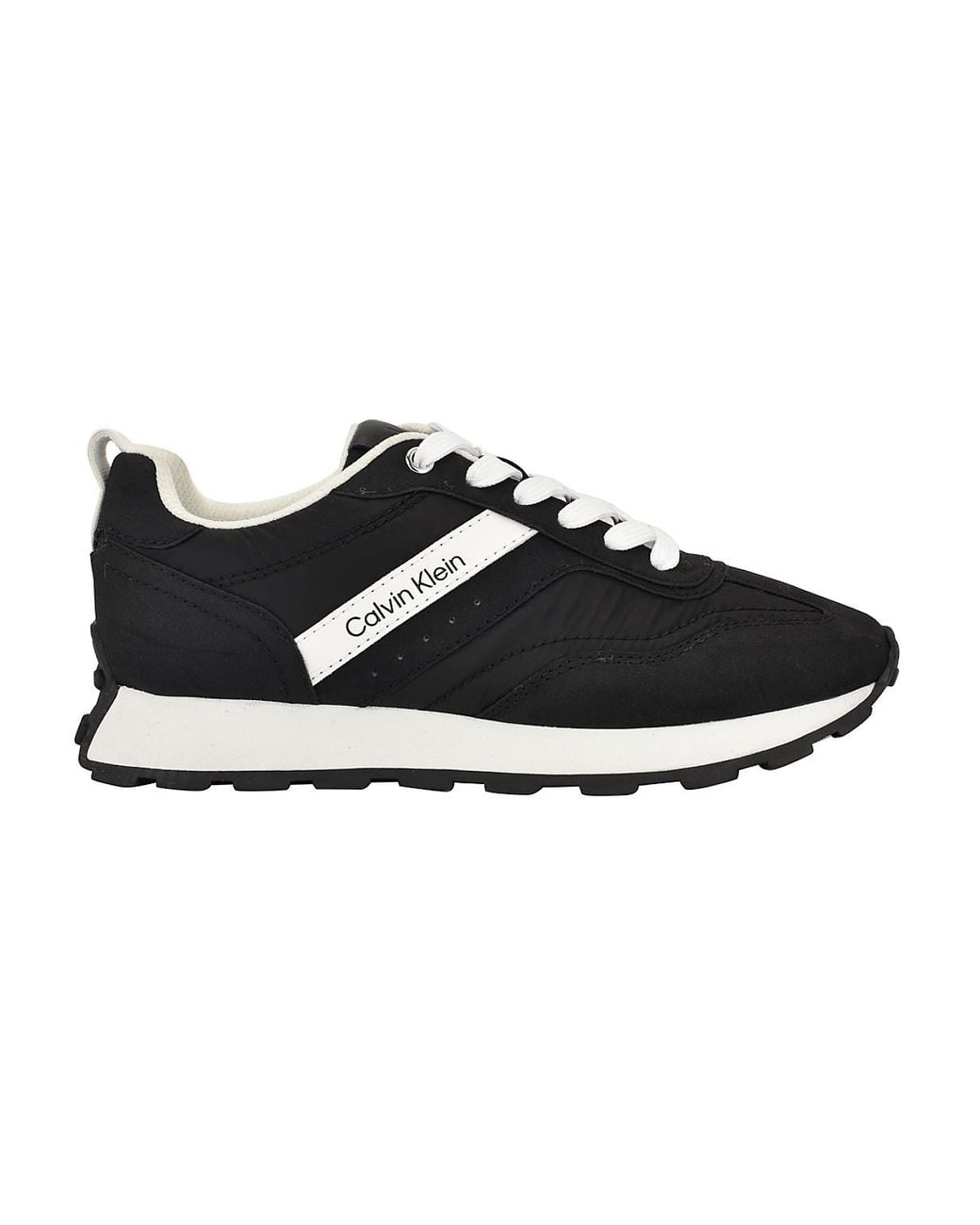 Calvin Klein Black Tanja Retro Lace-up Sneakers