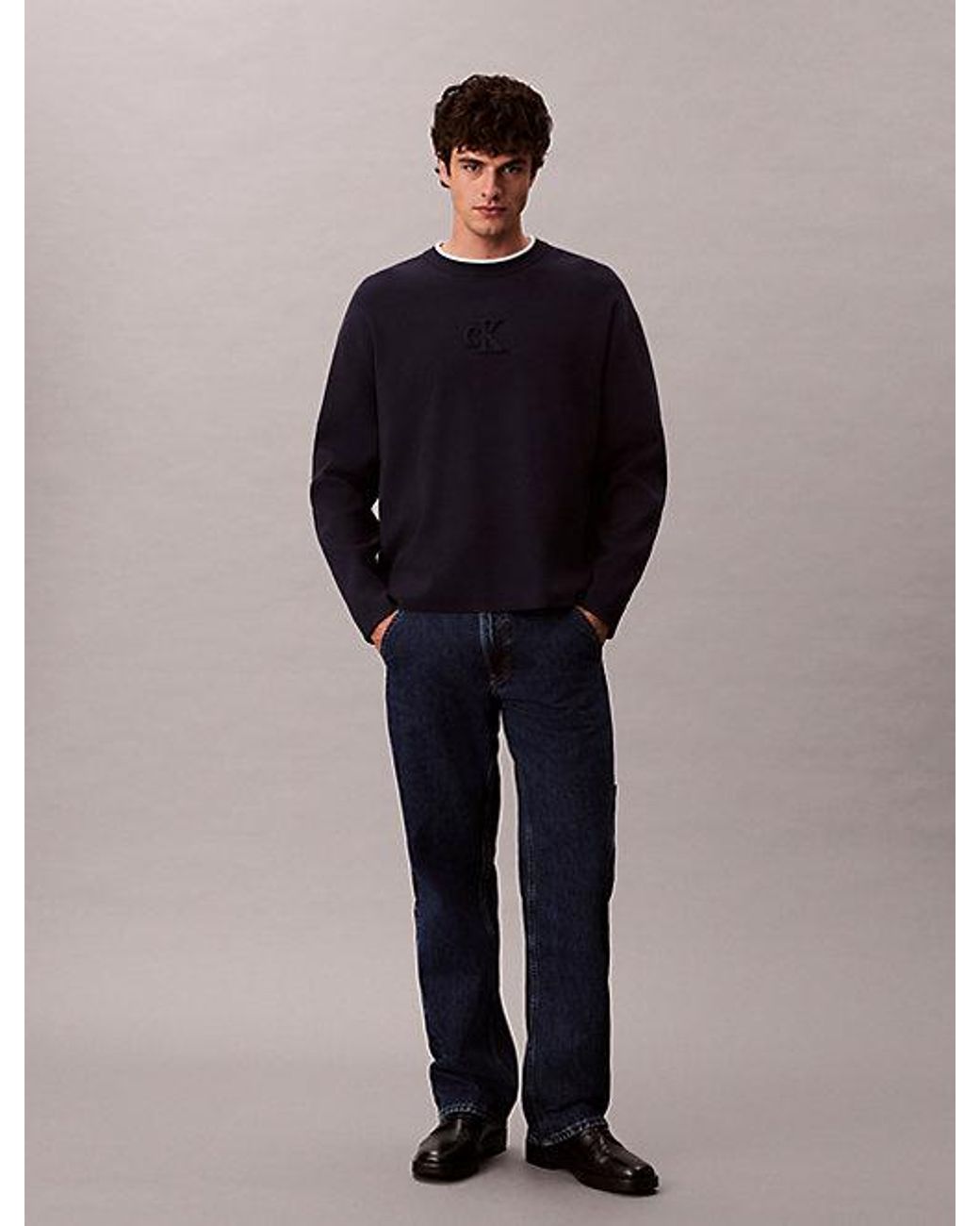 Calvin Klein Blue Jeans Straight Leg Carpenter Jeans for men