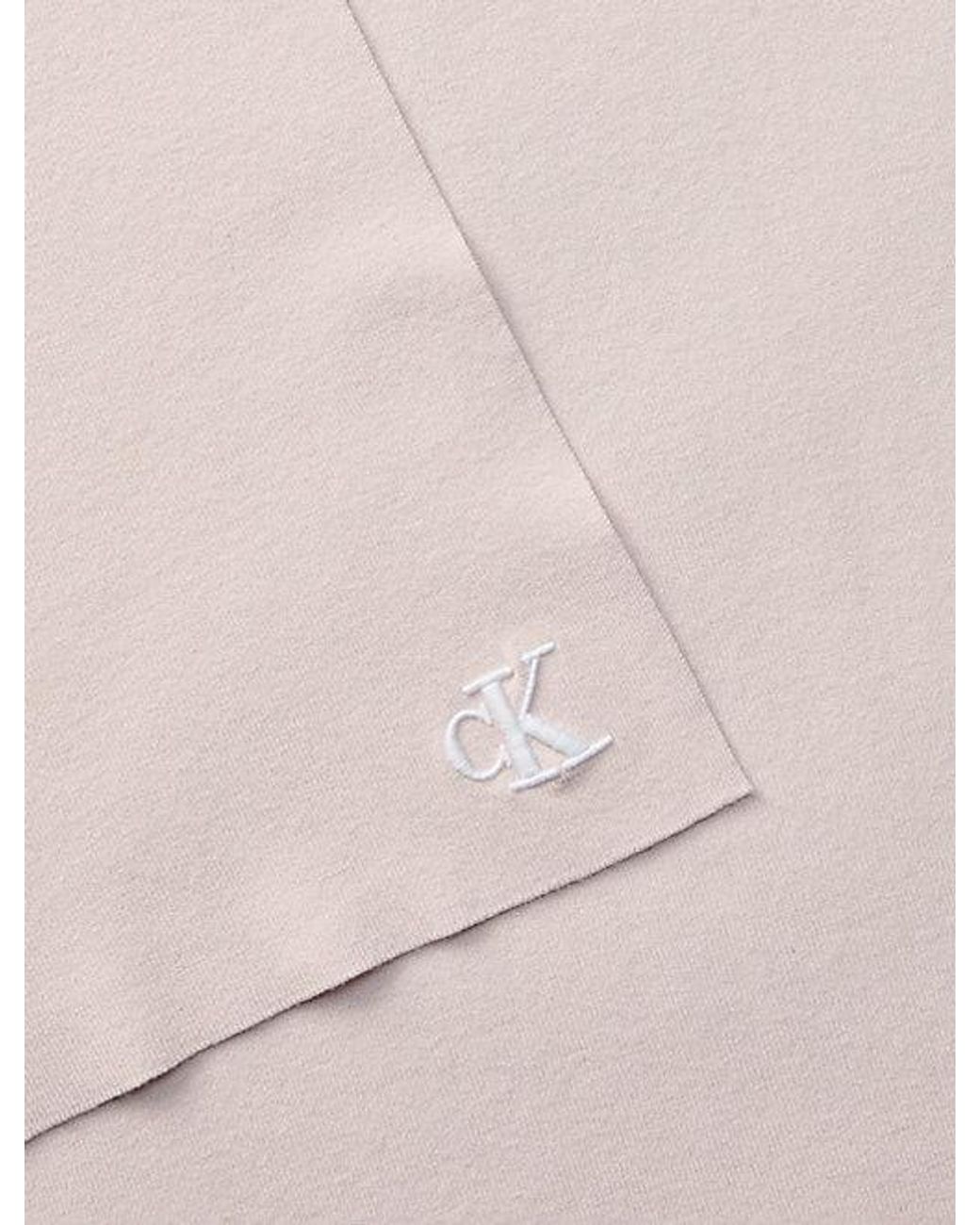 Calvin Klein Pink Signature Logo Scarf