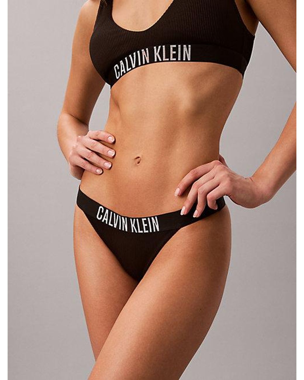 Calvin Klein Brown Brazilian Bikini Bottoms Intense Power