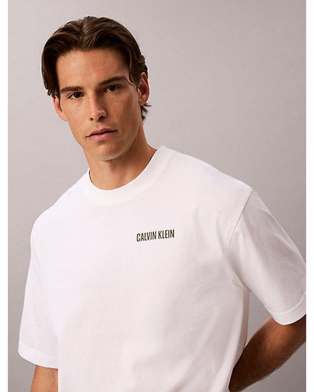 Calvin Klein Multicolor Jeans Relaxed Calvins Or Nothing Graphic T-Shirt for men