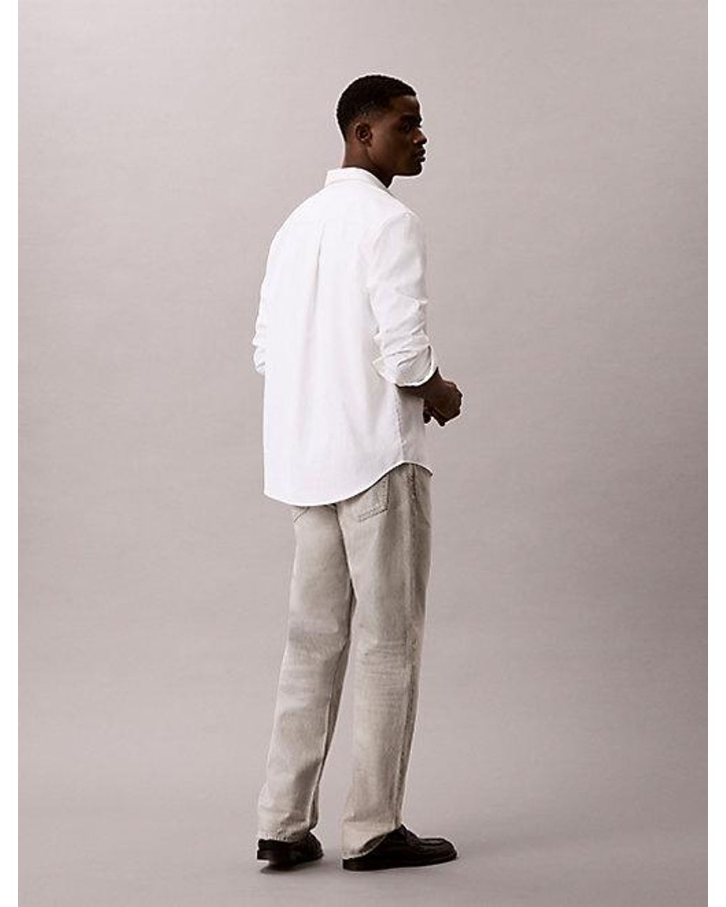Calvin Klein Gray Jeans Standard Straight Jeans for men