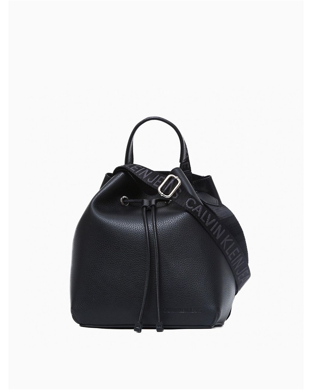 Calvin Klein Ultra Light Bucket Bag in Black | Lyst