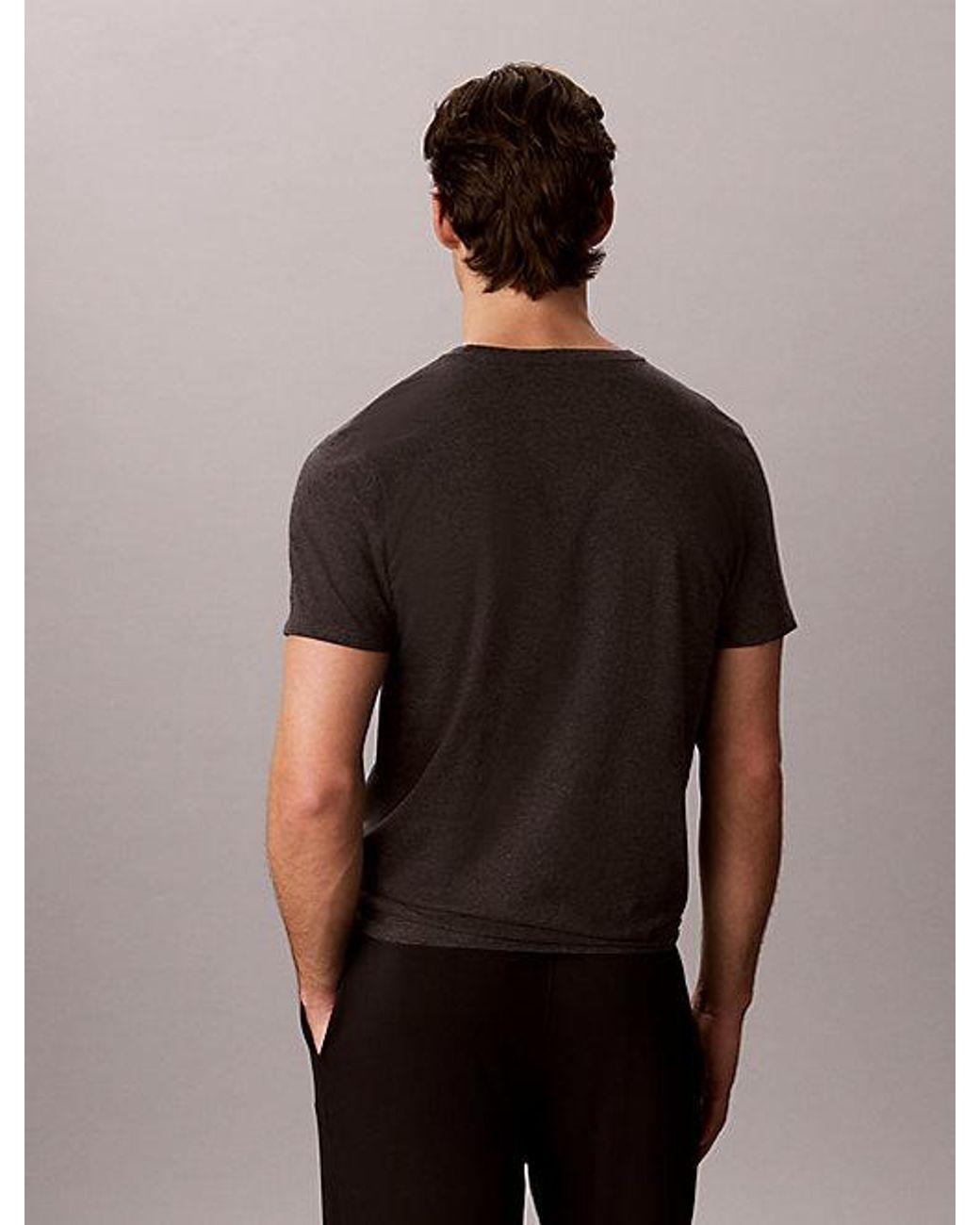 Calvin Klein Multicolor 3 Pack Crewneck T-Shirts 100 Cotton for men