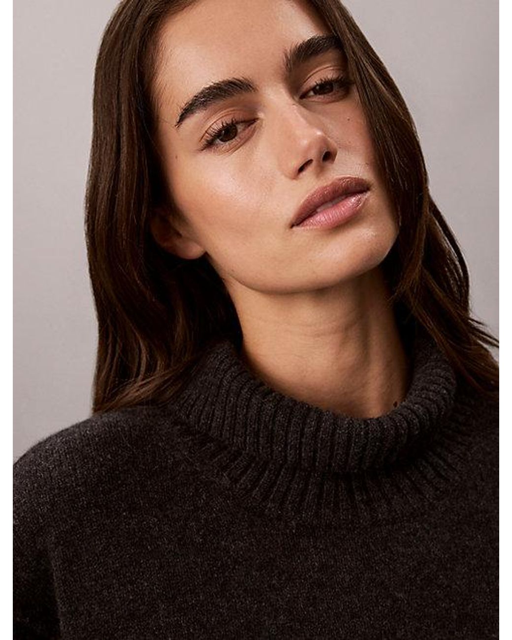 Calvin Klein Multicolor Wool Turtleneck Jumper