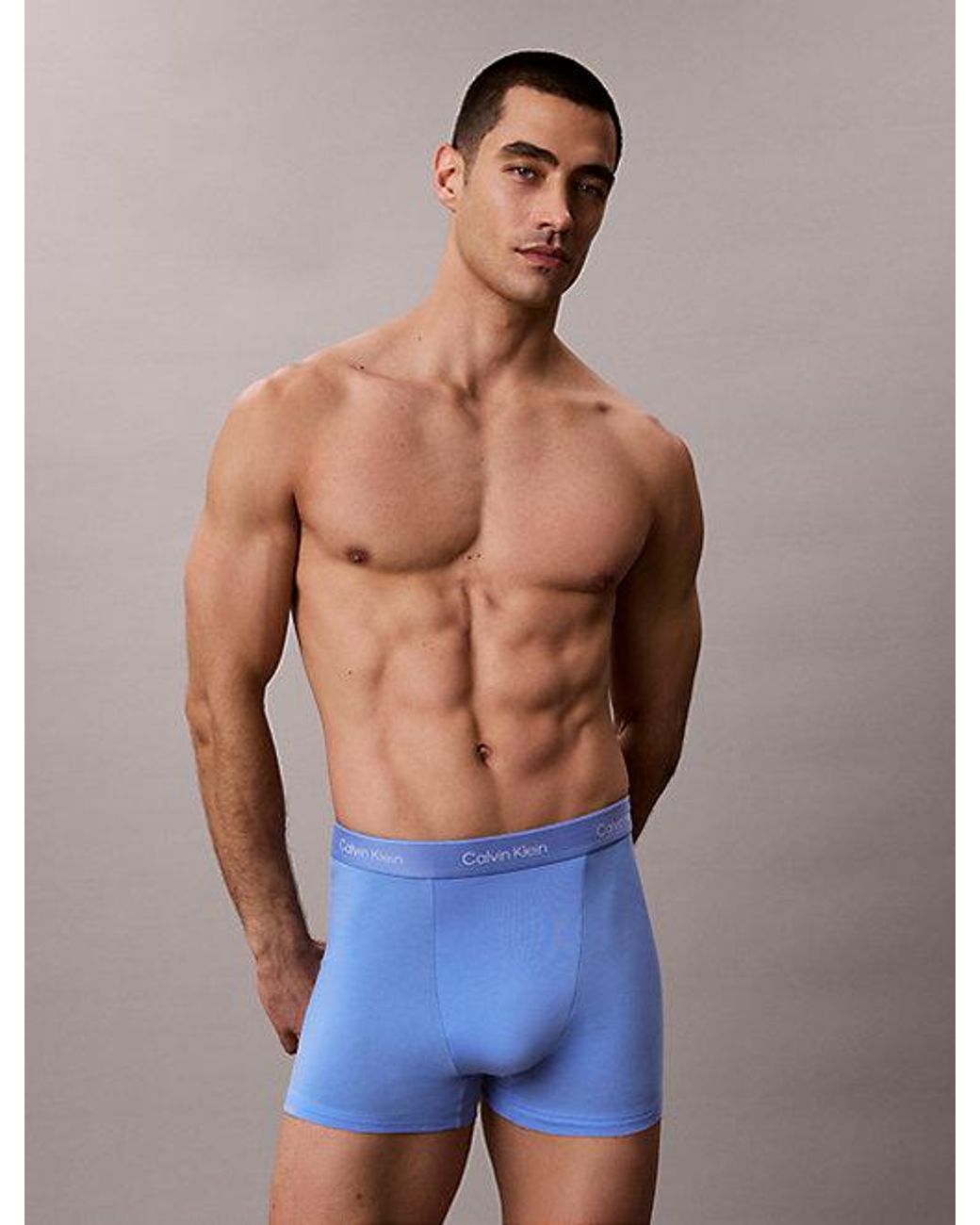Calvin Klein Blue 5 Pack Relaxed Trunks for men