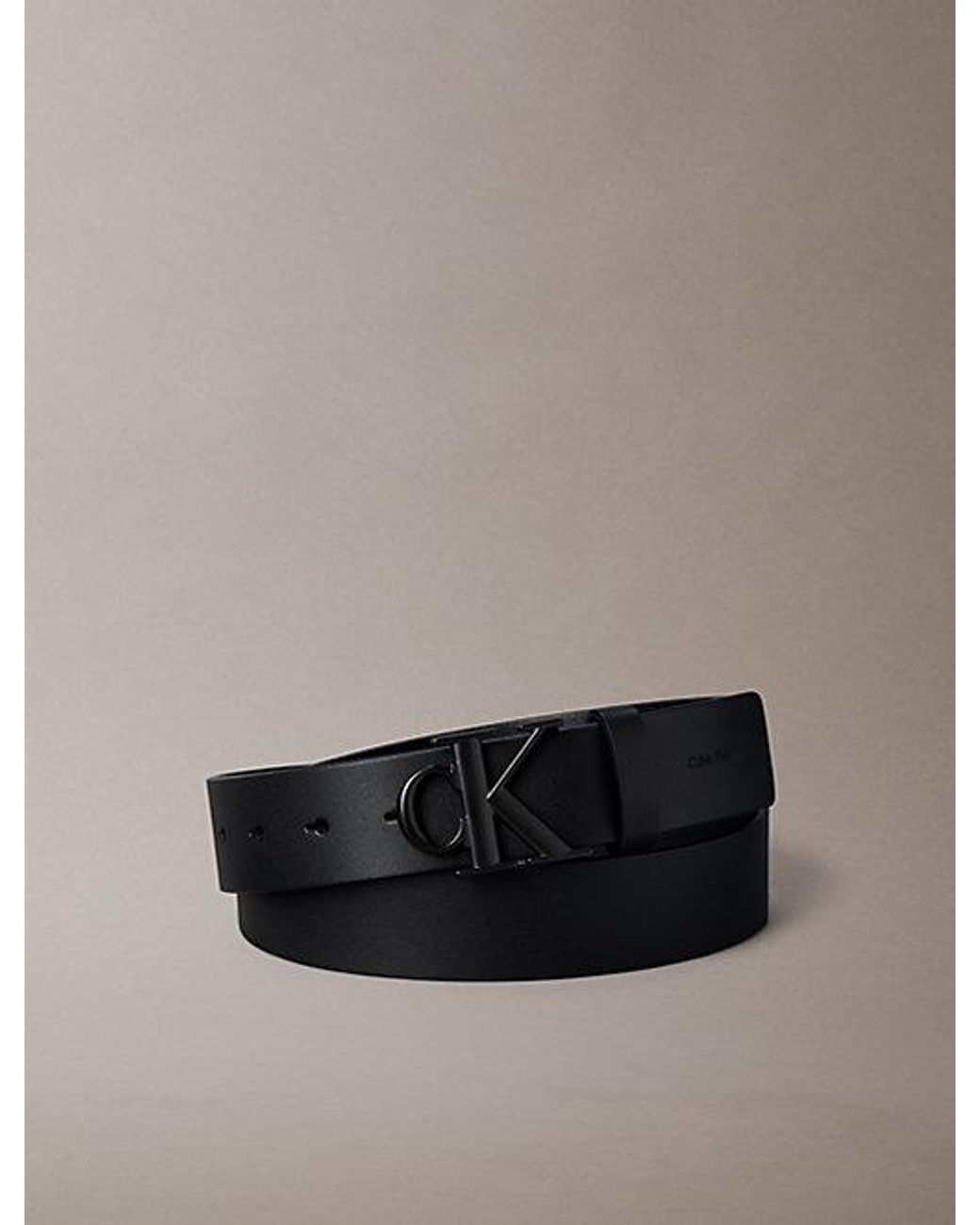 Calvin Klein Multicolor Leather Monogram Logo Belt for men