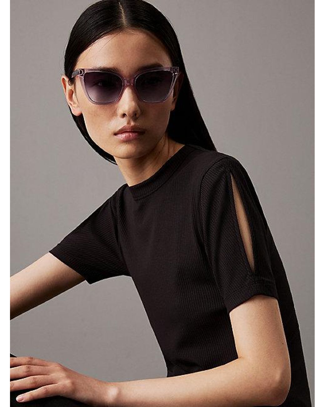 Calvin Klein Multicolor Cat Eye Sunglasses