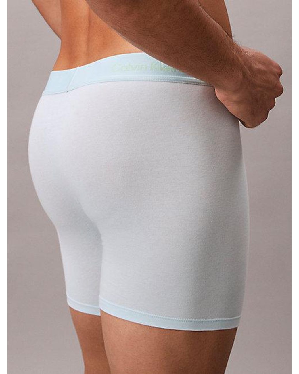 Calvin Klein 3-Pack Boxer Briefs in het Green voor heren