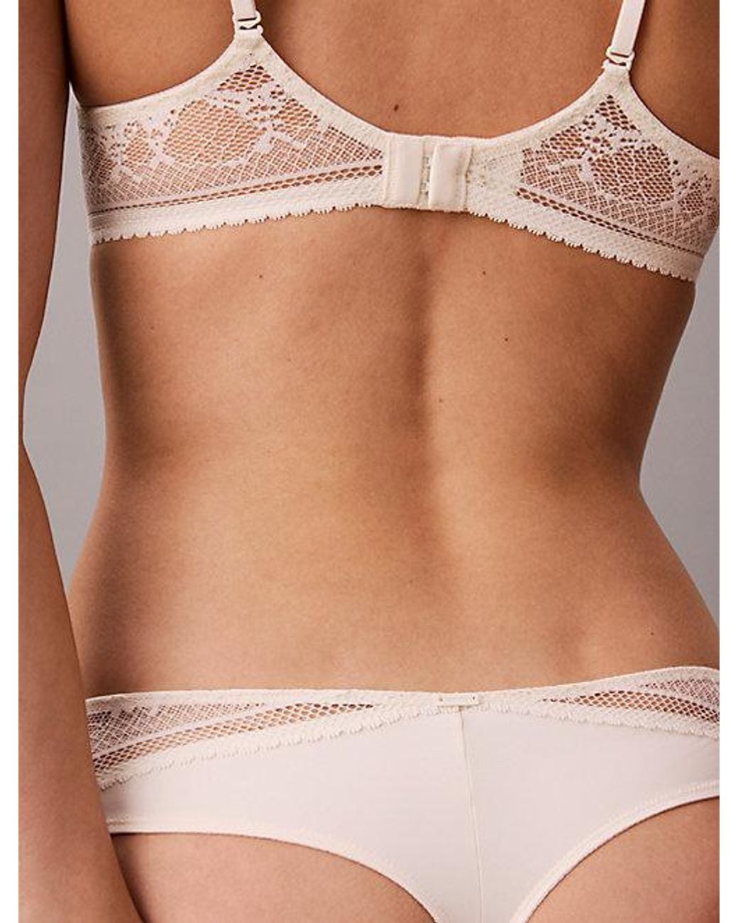 Calvin Klein Brown Thong Eternal Stretch Lace
