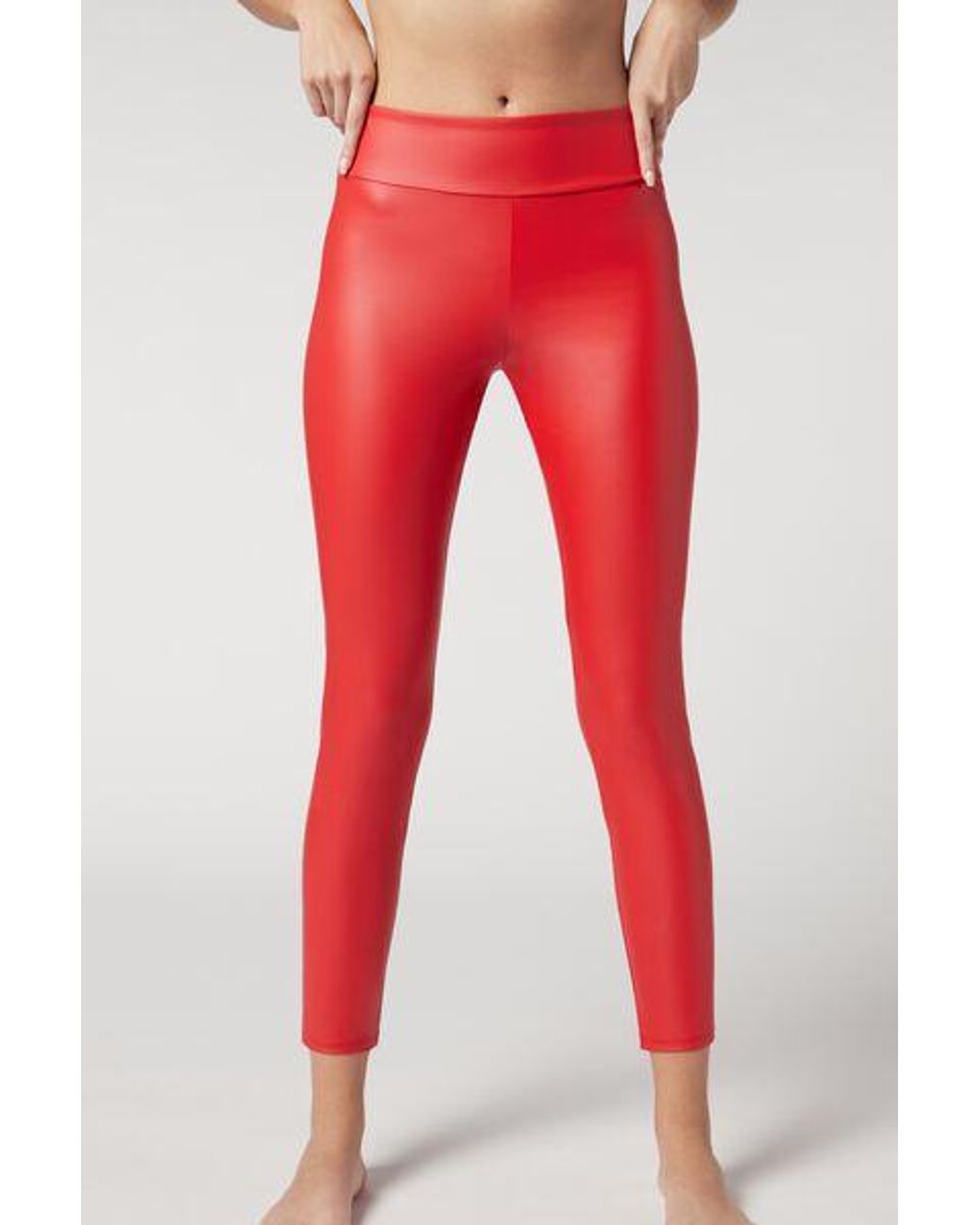 Calzedonia top red leggings