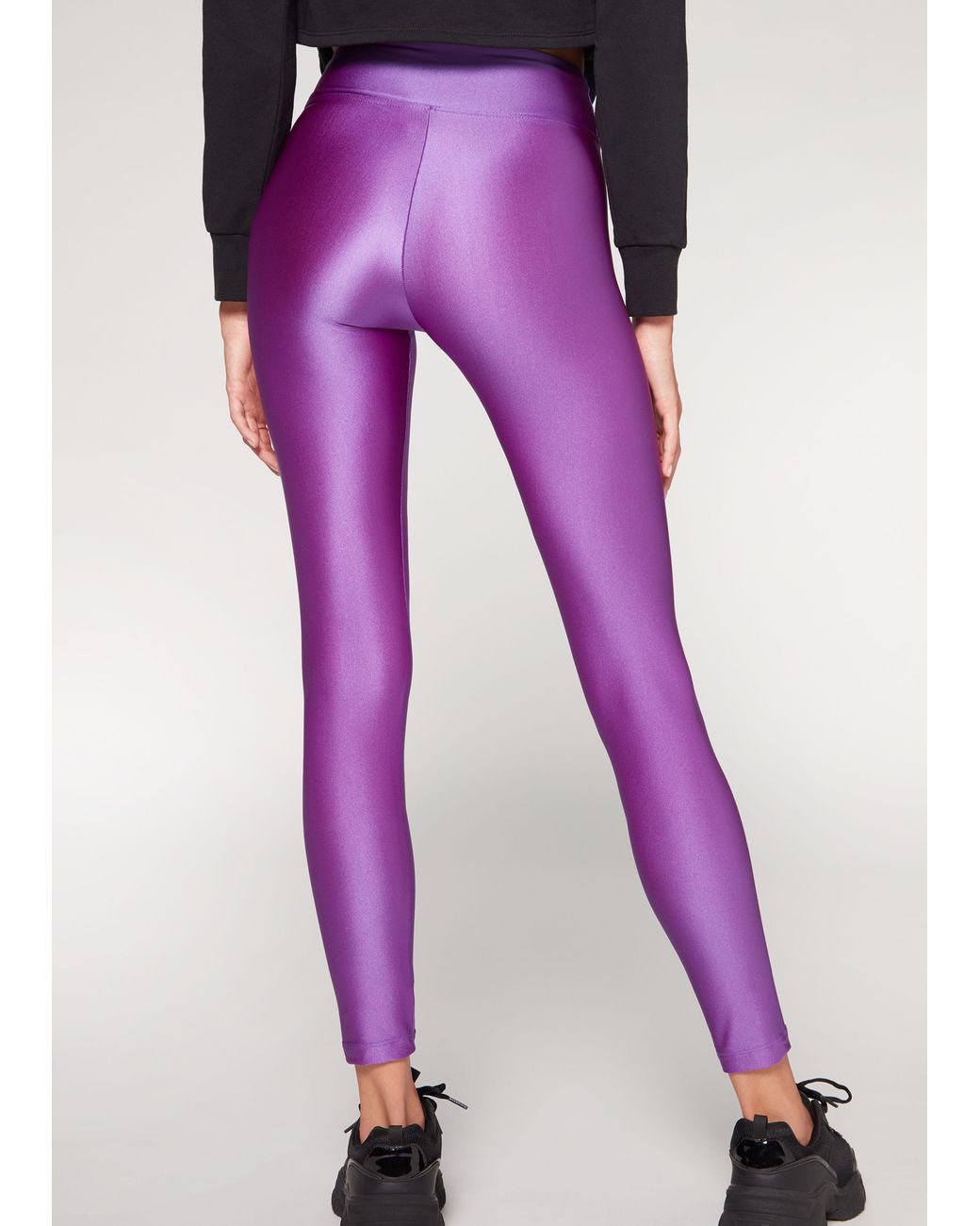 Calzedonia Super Shiny leggings in Purple