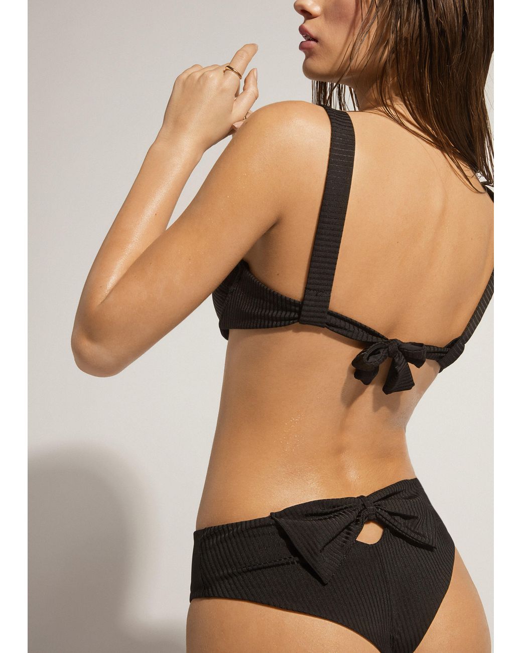 Brasileña alta bikini parigi de color Negro | Lyst